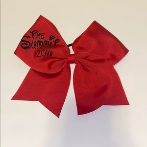 Red summit cheer bow